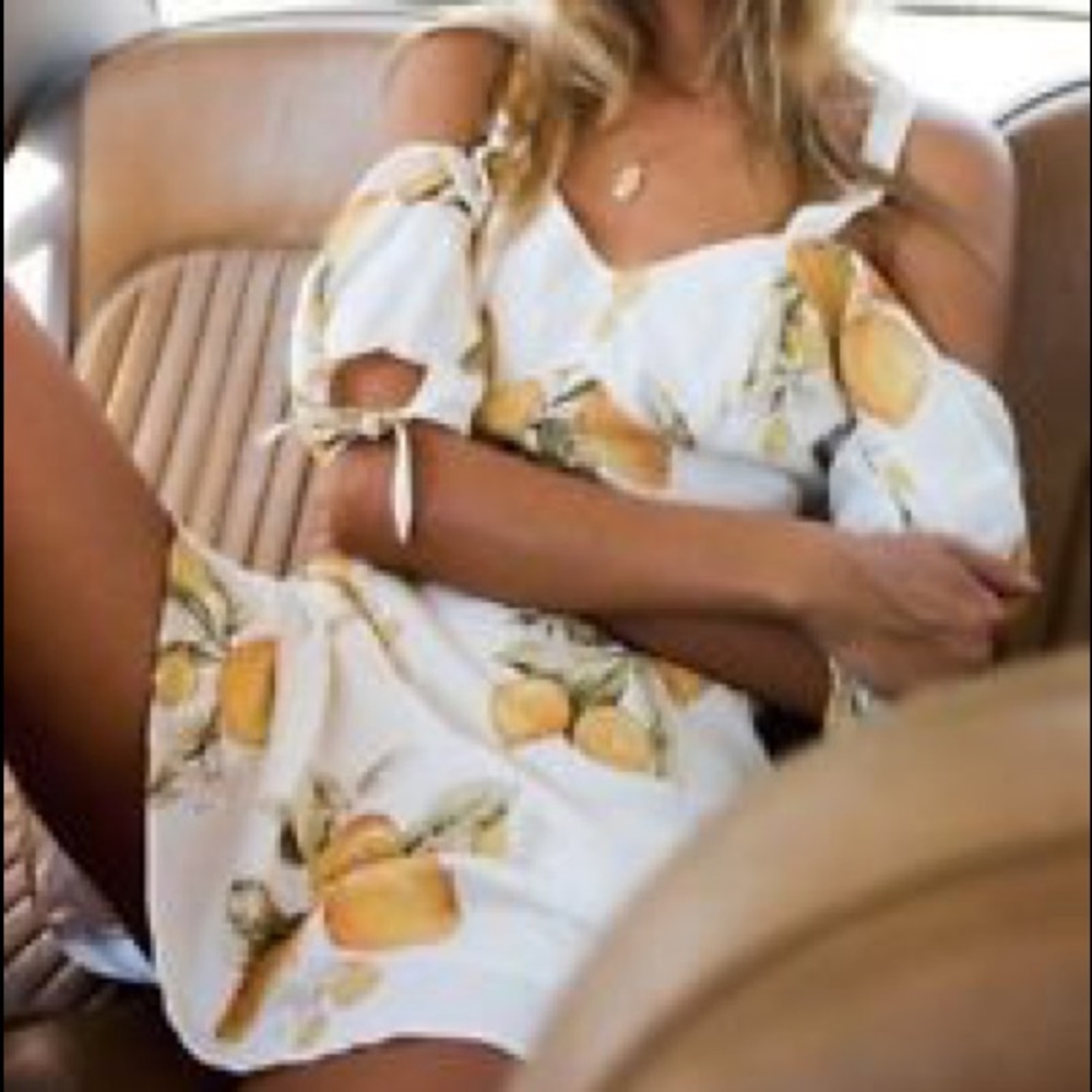 Limonada mini dress for love and lemons NWT
